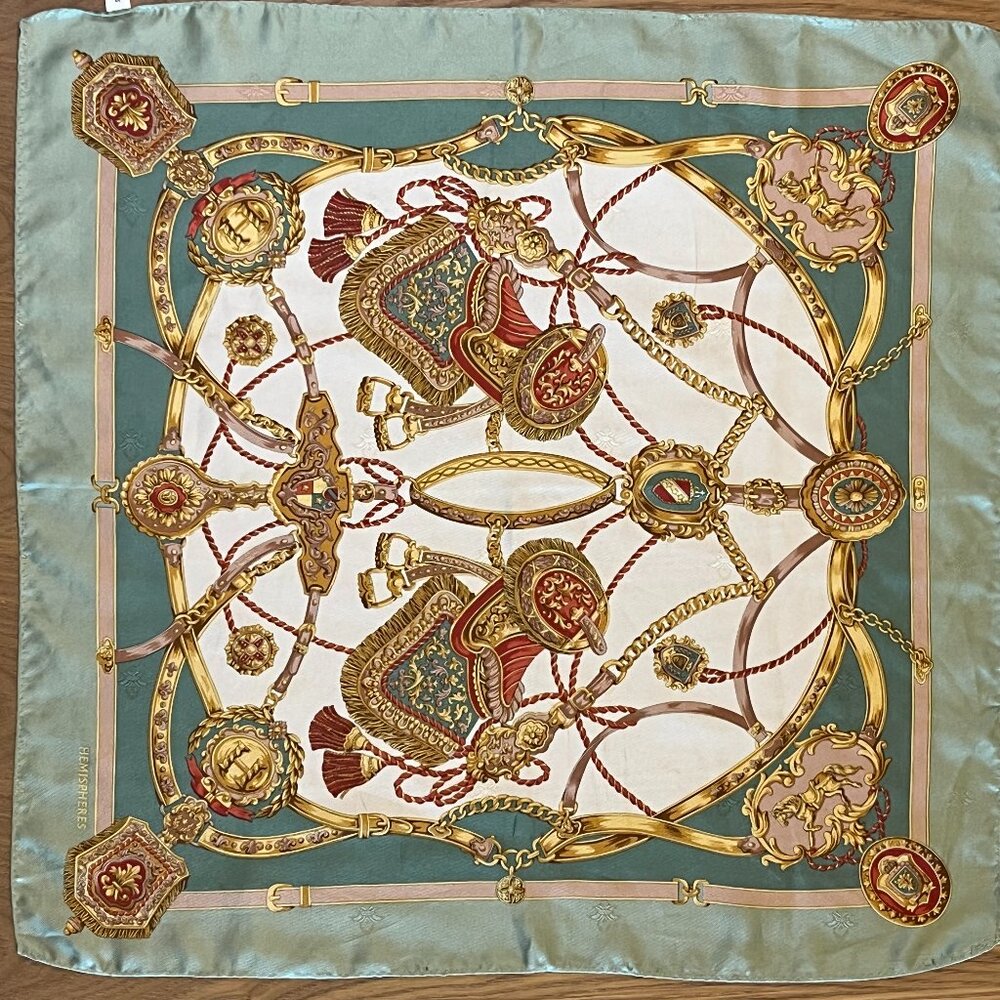 Hemispheres Silk Scarf